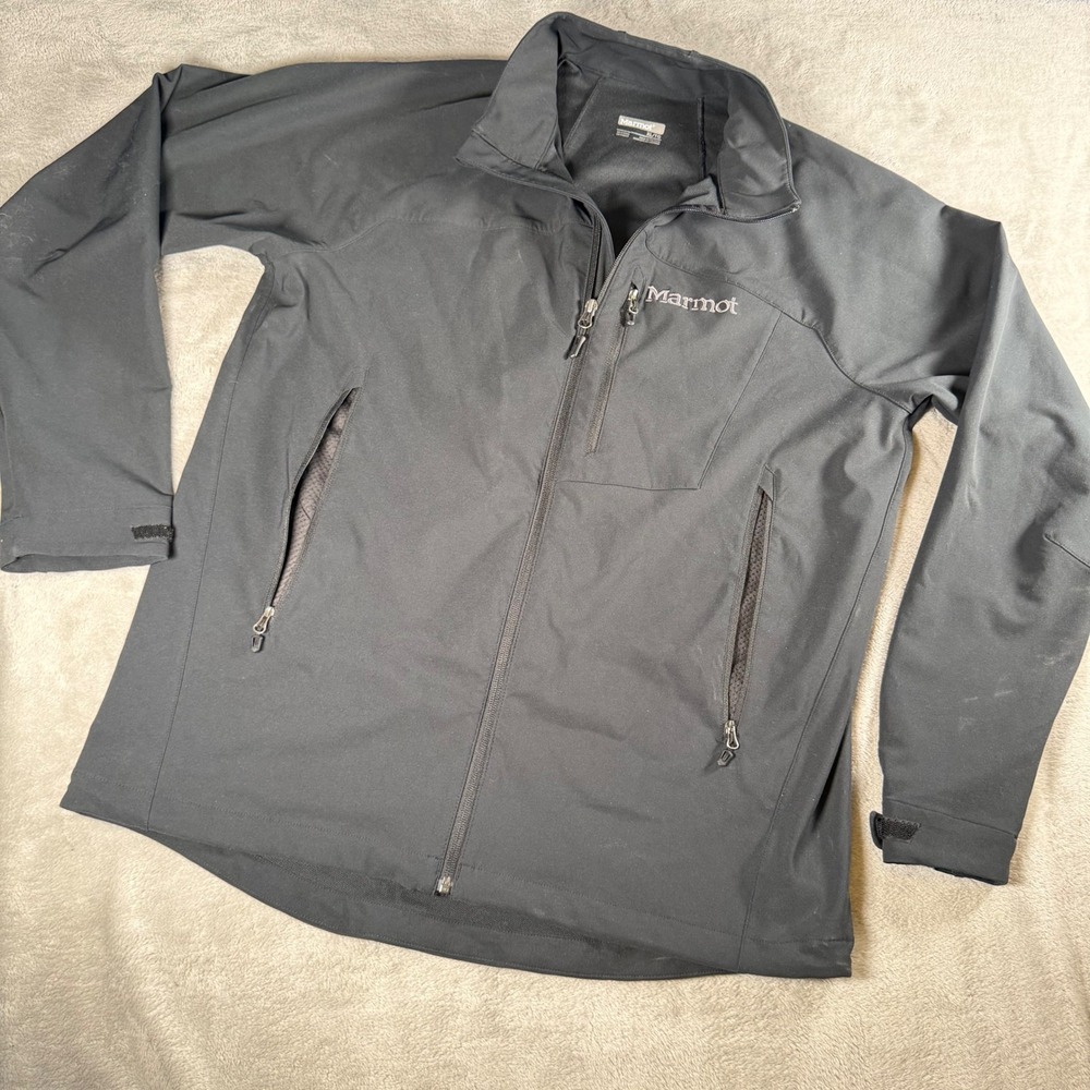 Marmot‎ Mens M3 Softshell Jacket Black Full Zip Outdoor Hiking Coat XL 80640